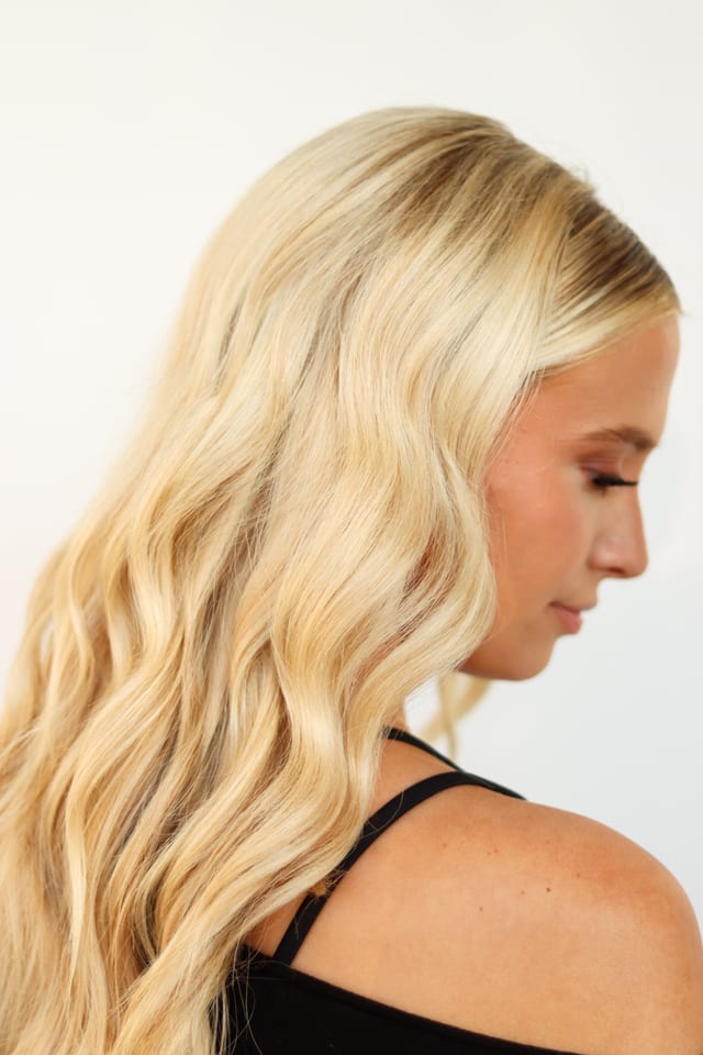 Long beachy blonde waves